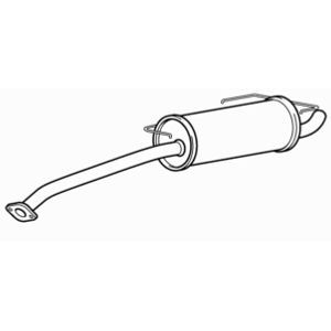Quality rear exhaust silencer - exhaust,