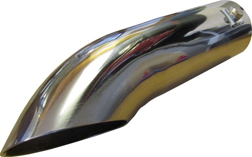Down curved exit - down, exhaust