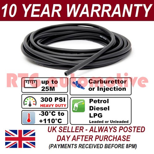 12mm rubber oil fuel hose - 1/2",