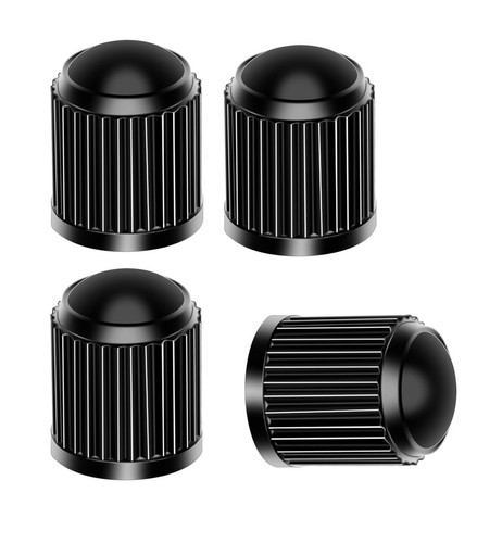 Black plastic alloy wheel - black,