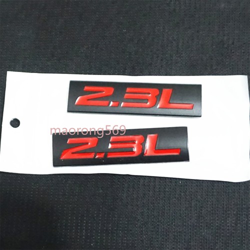 Matte black red metal - 2.3l,